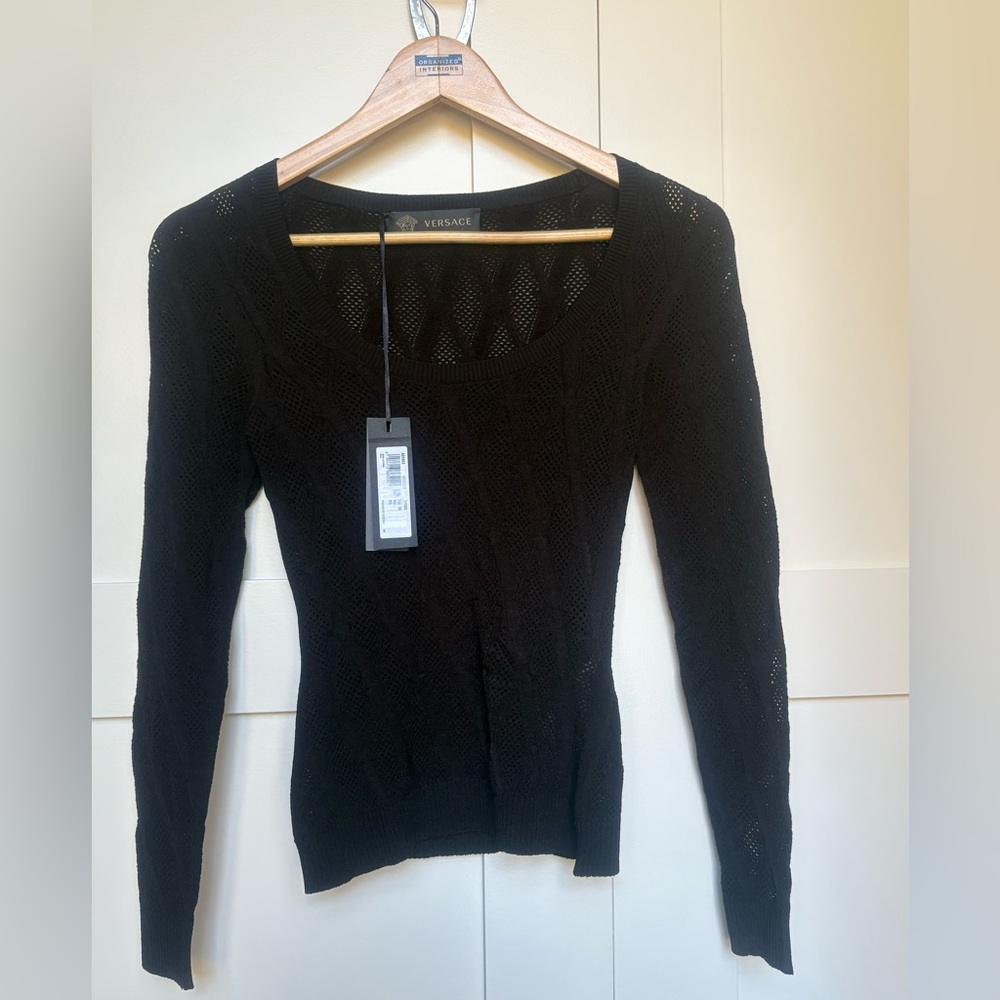 Authentic Versace Black Knit sweater